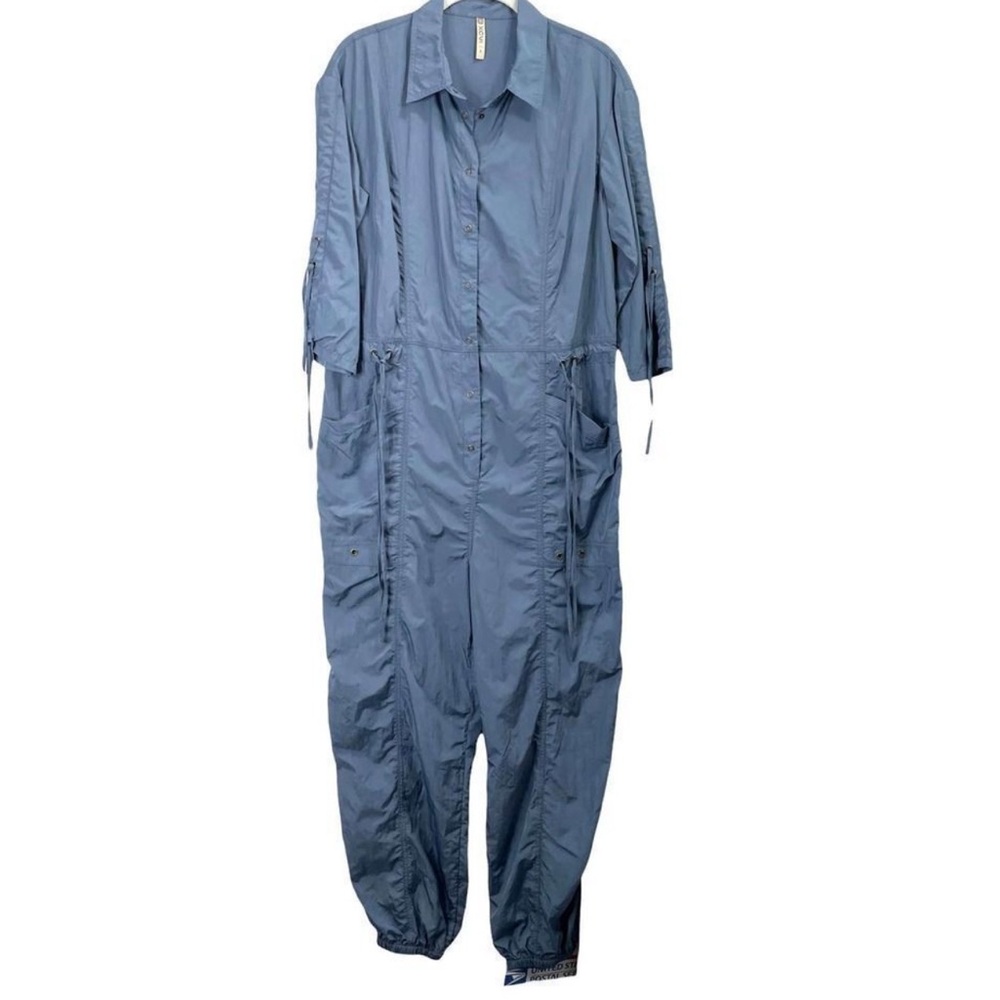 XCVI Aquila nylon lightweight Jumpsuit Sz S‎
